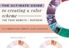 Business infographic : The Ultimate Guide To Creating A Color System For Your Website And Business