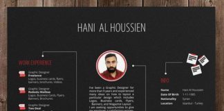 Business infographic : flat-and-simple-resume-design-pour-freelance-graphic-designers