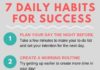 Management : 7 habits you need to create to have a successful day