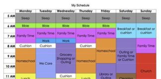 Management : My New Schedule featuring Tell Your Time by Amy Lynn Andrews