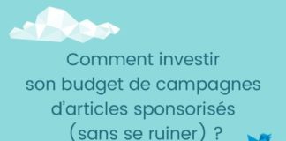 Marketing strategies : Comment investir son budget de campagnes d’articles sponsorisés (sans se ruiner) ?
