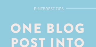 Marketing strategies : Turning One Blog Post Into Several Pins