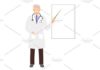 Medical infographic : Doctor presentation illustration. Medical Infographic