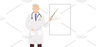 Medical infographic : Doctor presentation illustration. Medical Infographic