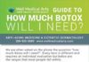 Medical infographic : How much Botox will you need? This infographic will show you a range of units pe…