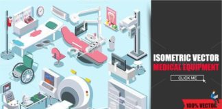 Medical infographic : Medical Equipment Isometric. Medical Infographic. $8.00