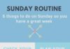 Medical infographic : Sunday Routine Infographic Health , Adolescent Health , Children Health , Daily …