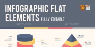 Statistics infographic : Best Infographic Flat Elements Template Vector EPS, AI Illustrator #infografias …