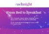 Statistics infographic : From Bed to Breakfast