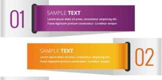 Statistics infographic : Painted Label Color Vector Digital Banners