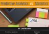 Statistics infographic : Predictive Analytics vs Statistics