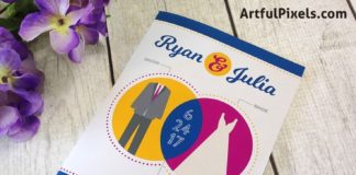 Statistics infographic : Wedding Program Infographic. Printed trifold. Fun facts wedding statistics order…