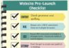 Business infographic : Website Pre-Launch Checklist: Everything you need to prep for your upcoming laun…