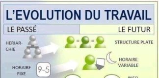 Business infographic : #lvolution #travail #duL’évolution du Travail