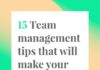 Management : 15 Team Management Tips That Will Make Your Job Way Easier