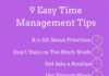 Management : 9 Easy Time Management Tips