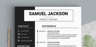 Management : Word Resume Template – CV Design