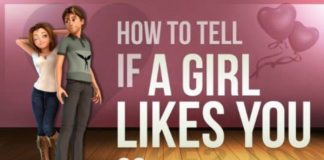 Psychology : Psychology : Psychology : How To Tell If A Girl Likes You love relationships girl flirting infographic