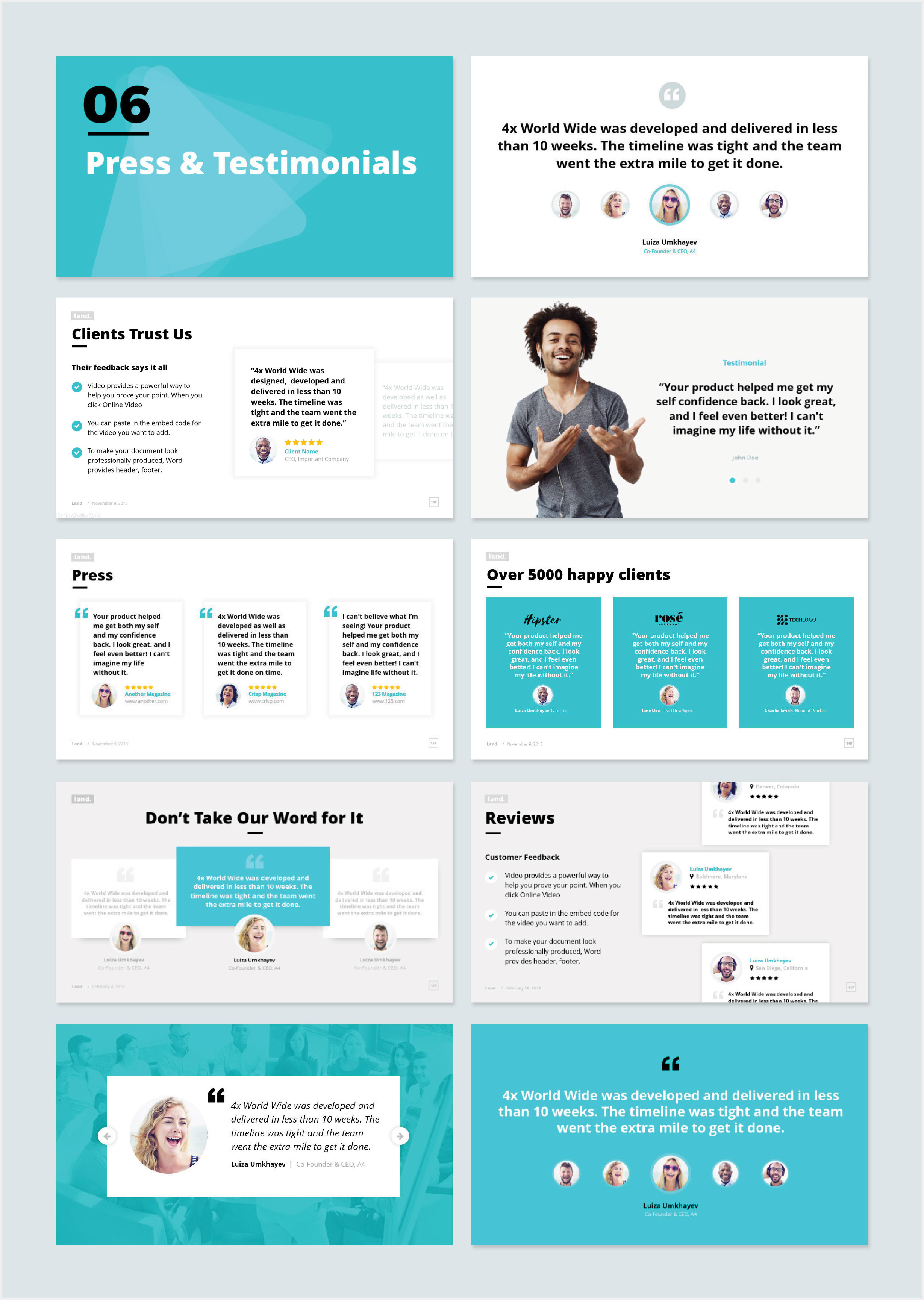 premium powerpoint template preview