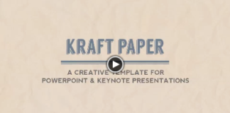 Discover : Kraft Paper Powerpoint Presentation Template