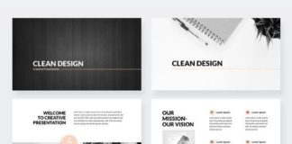 infographic template powerpoint – Clean Design Minimal PowerPoint Presentation Template