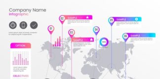map infographic – World Map Infographic Template