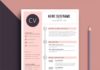 free infographic templates – Modèle De Cv De Couleur Féminine