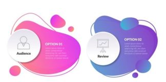 infographic powerpoint – Infographie De Formes Abstraites Dégradées