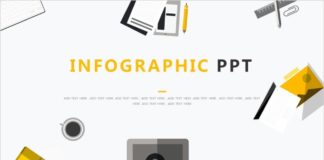 infographic powerpoint – Yellow infographics PowerPoint