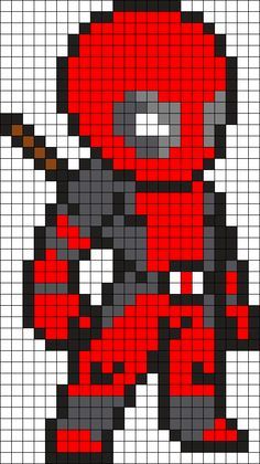 Pixel Art Converter Deadpool Kandi Pattern Infographicnow Com Your Number One Source For Daily Infographics Visual Creativity