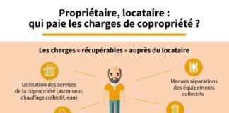 real estate infographics – Propriétaire, locataire : qui paie les charges de copropriété ?