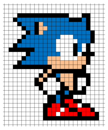 sonic pixel art - pixel art templates games - InfographicNow.com | Your ...