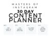 what is an infographic – 30 Day Instagram Content Planner