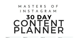 how to create an infographic – 30 Day Instagram Content Planner