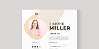 infographic free – Modèle De Cv Minimal