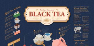 infographic ideas – 1704 Black tea Infographic Poster