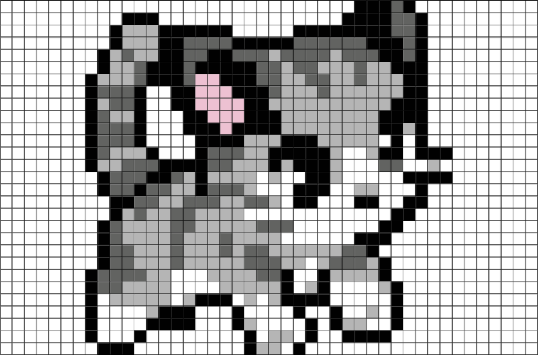 cat pixel art - Kitten Pixel Art - InfographicNow.com | Your Number One ...