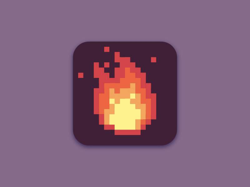 Fire Pixel Art Pixel Art Fire App Icon Infographicnow Com Your Number One Source For Daily Infographics Visual Creativity