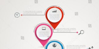 flowchart infographic – Abstract Business Infographics 6 Paper Labels Stock Vector (Royalty Free) 586994891