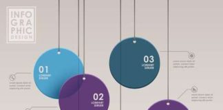 flowchart infographic – Flux abstrait éléments infographiques de tableau de vecteur moderne