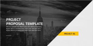 infographic chart – Creative Project proposal PowerPoint template