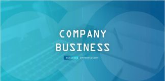 infographics sample – Blue Company Business Template