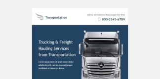 infographics sample – Transportation Responsive Newsletter Template