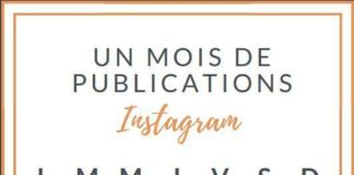 instagram infographic – 1 mois de publications INSTAGRAM – Digital Women