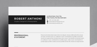 canva infographic – Clean Resume | Cv