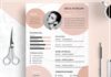 free infographic templates – Nude Pink Resume Template/ Nude Pink CV Template/ Professional Resume Template/ Creative Resume Template/ Professional CV Template Design