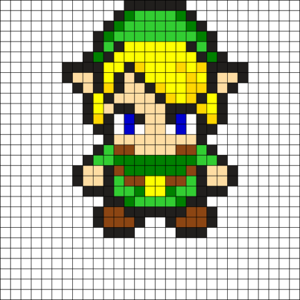 link pixel art - Link_Perler_Bead by EpikGD on Kandi Patterns ...